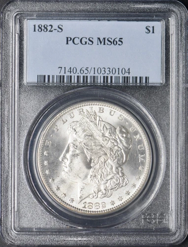 1882-S Morgan Silver Dollar - PCGS MS65 - ✪COINGIANTS✪