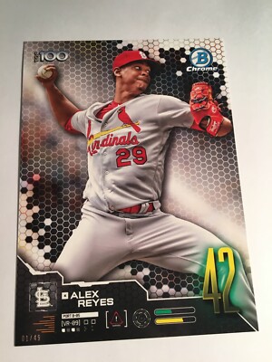 2019 Bowman Top 100 Jumbo 5x7 Alex Reyes Cardinals BTP42 09/49