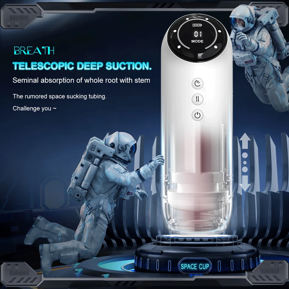 Masturbadores masculinos automáticos manos libres ventosa empuje acariciador hombres juguete sexual Foto 2 de 4