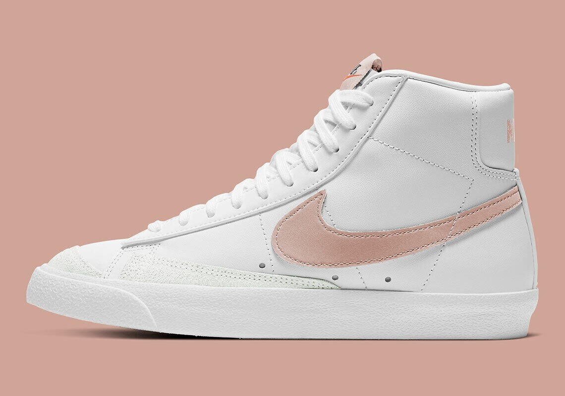 Nike Blazer Mid '77 White Pink Oxford CZ1055-118 Women's Nike Blazer Mid '77 White Pink Oxford CZ1055-118 Women's