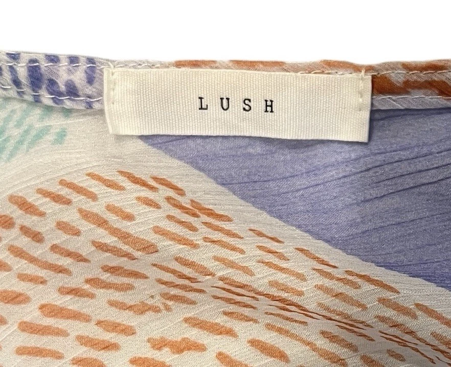 Exuberante cobertura de natación para mujer pequeña mediana púrpura Mumu transparente playa salón malla Foto 3 de 4