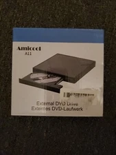 Amicool A11  Slim External DVD Drive USB 3.0 Type A & C Data Port New Free Ship