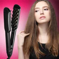 3D Grid Hair Crimper Volumizing Curling Iron Corn Perm Fluffy Splint Flat Tools