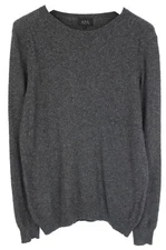 A.P.C. Sweater Men M Sweater Wool Silk Angora Blend Knit Gray