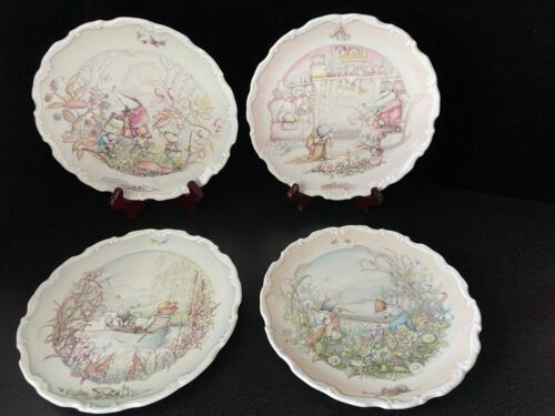 Series of 4 Royal Doulton Wind in the Willows Collector Plates - Picture 1 of 10