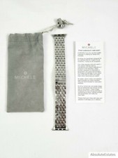NEW Michele Apple Silver Stainless Steel Watch Band 42/44/45/49mm MS20GL23500