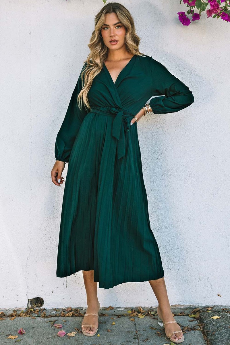 strapless open back dress On Time Pleated Trousers