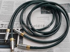 1meter Pure Copper HIFI RCA Audio Cable interconnect Gold Plug