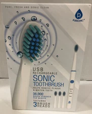 PURSONIC Sonic Technology Electric USB Rechargeable Toothbrush for Traveling