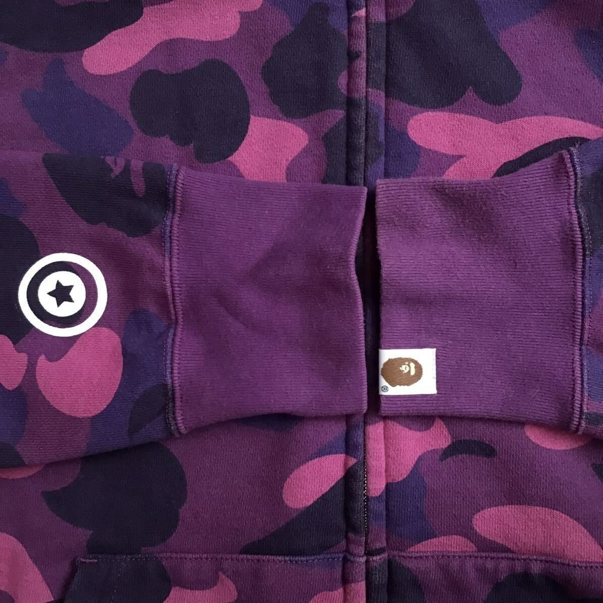 BAPE Tiger full zip hoodie purple camo A Bathing Ape Size M
