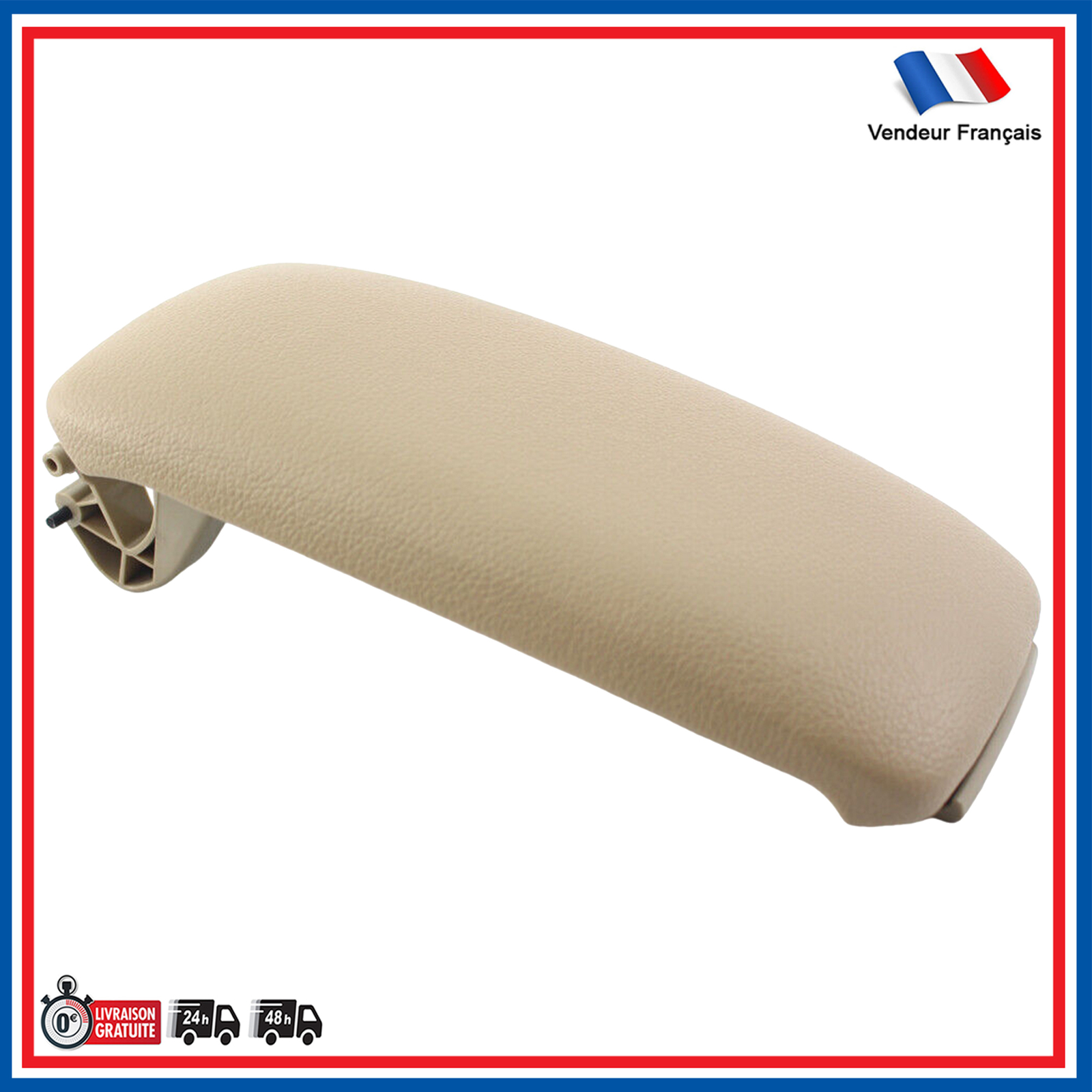 Accoudoir pour Audi A3 8P1 couvercle beige idéal trajets et vacances