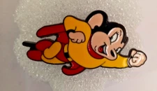 MIGHTY MOUSE- ENAMEL PIN-SHIP ALL THE PINS YOU BUY FOR $4.99-VISIT OUR STORE