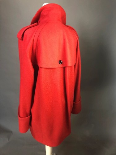 Burberry Red Wool Peacoat Jacket NWT RRP £1250 - Picture 6 of 12