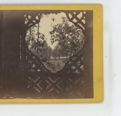 Summer House Interior Central Park NY New York E&HT Anthony Stereoview c1863