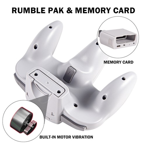 Controlador inalámbrico 2.4 G para N64 Nintendo 64 Switch PC Mac Gamepad Joystick EE. UU. - Imagen 14 de 14