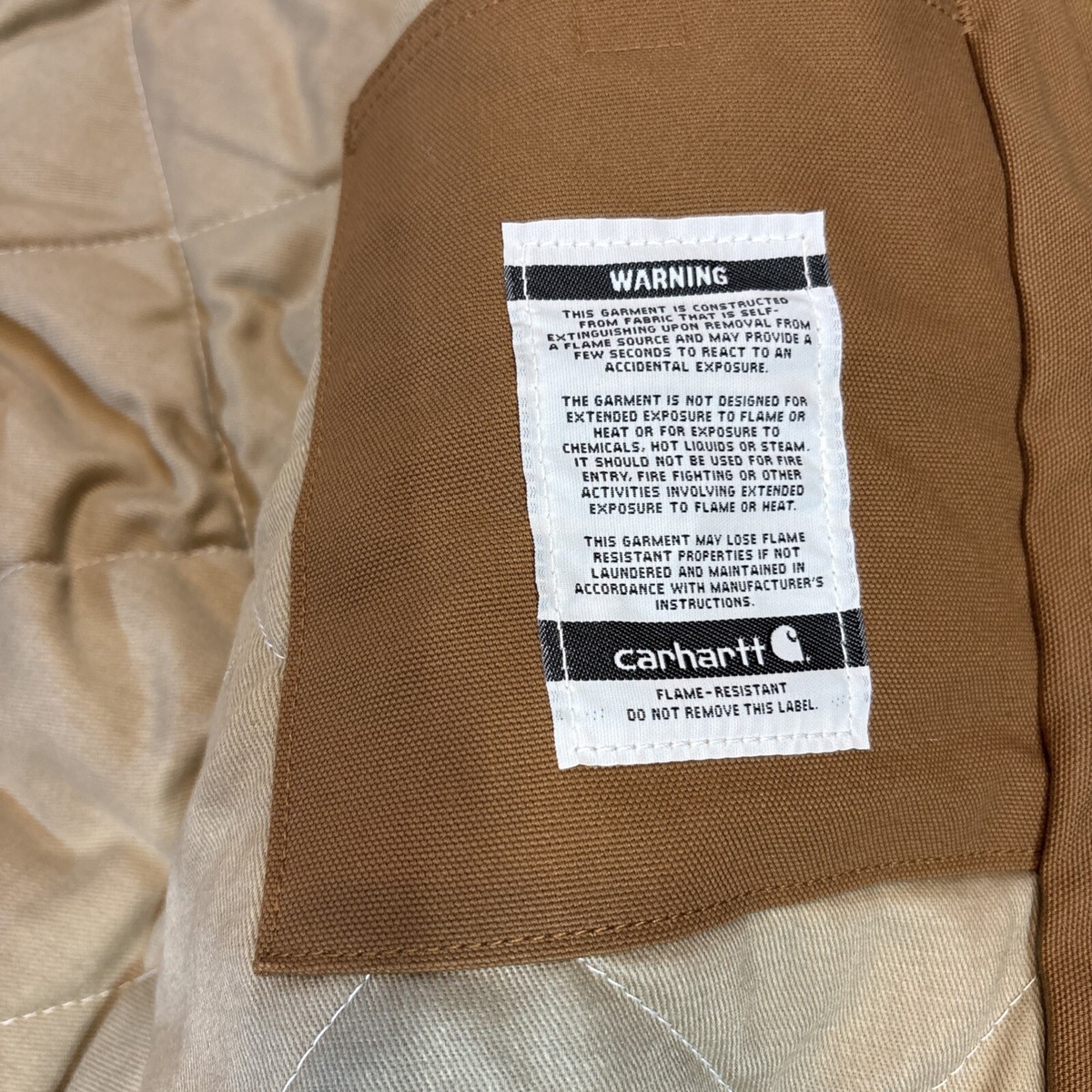 Carhartt FR Duck Insulated Active Jacket Quilted Lined Coat