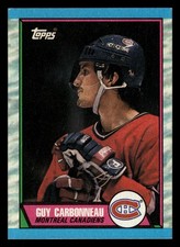 1989-90 Topps Guy Carbonneau Montreal Canadiens #53 HOF HIGH GRADE NO CREASES