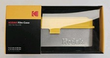 Kodak Metal Film Case for 120 or 135 Film Yellow Silver MUST SEE