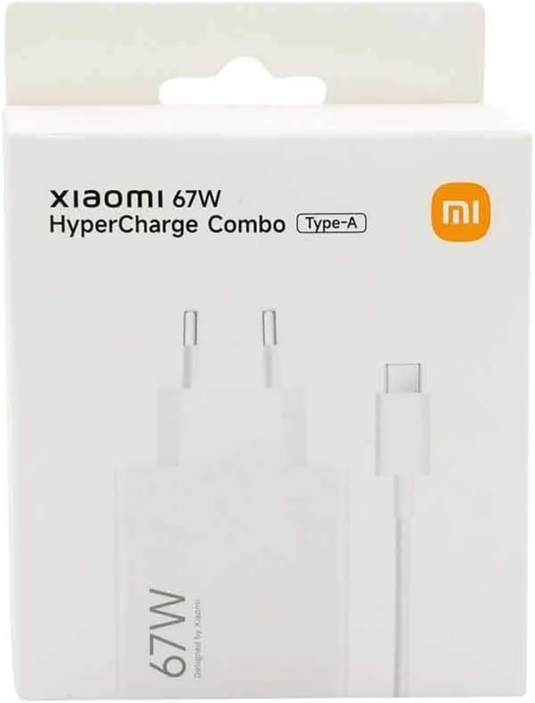Xiaomi Bianco Adattatore Di Alimentazione A Ricarica Rapida Hypercharge Combo Da 67 W Usb-A + Cavo Da Usb-A A Usb-C - Immagine 3