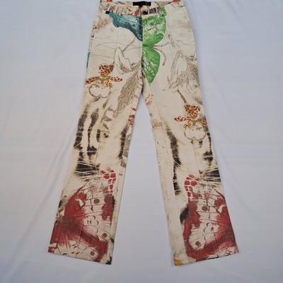 Roberto Cavalli Y2K Multicolor Jeans Womens Size 40