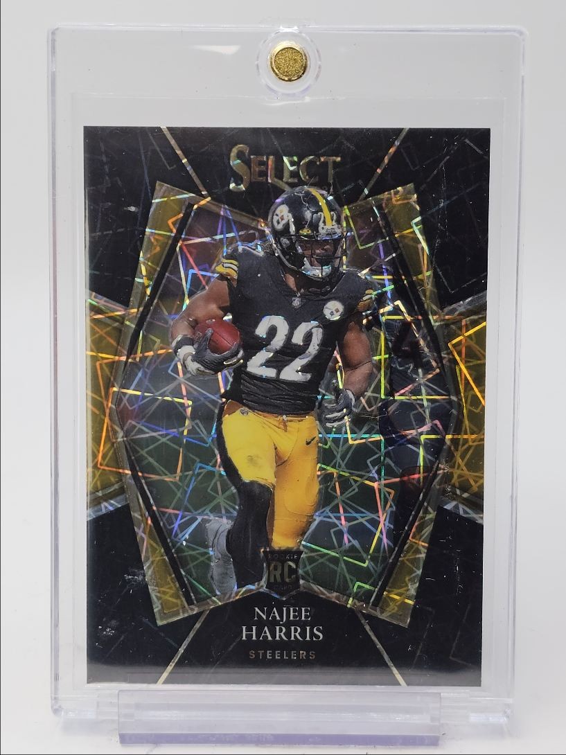 NAJEE HARRIS 2021 SELECT PREMIER LEVEL ROOKIE BLACK LAZER RC 1/1 Q0004