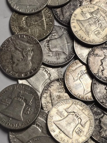 20 Coin Roll of 90% Silver Half Dollars ($10 Face Value) SKU03