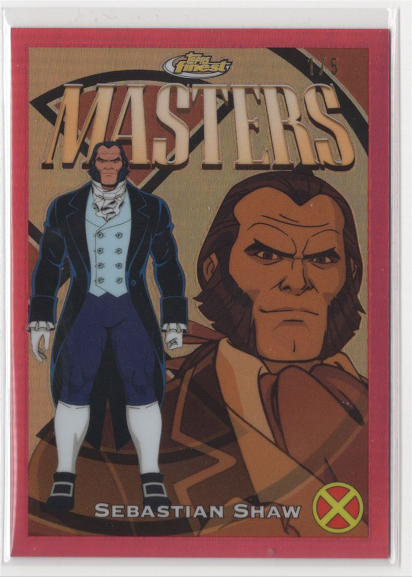 2025 Topps Finest X-Men ’97 Red Refractor Sebastian Shaw 1/5 #33
