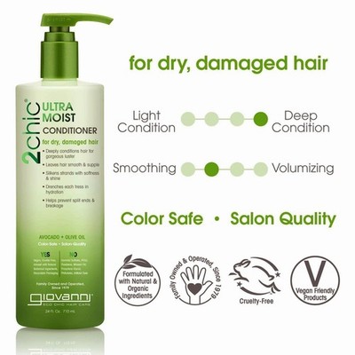 giovanni 2chic  ULTRA-MOIST CONDITIONER 710ml FÜR TROCKENES, STRAPAZIERTES HAAR | Original