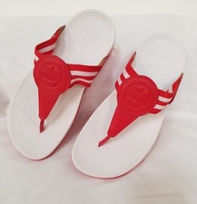 Red and White Fit Flop