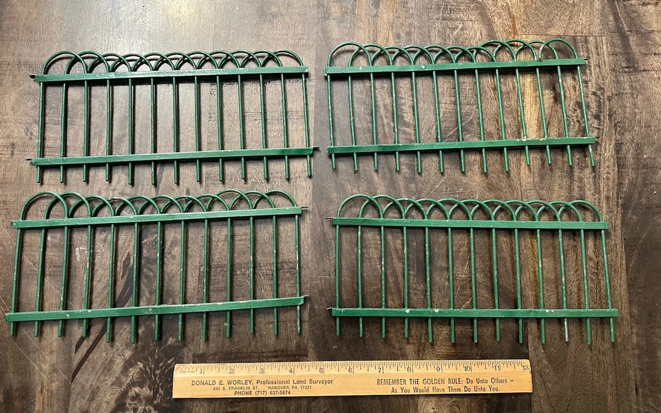 老式铸铁模型火车围栏。 一些损坏。 — 第 4/4 张图片