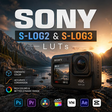 2000 Sony S-Log Cinematic LUT Pack Color Grading LUTs for S-Log2 S-Log3