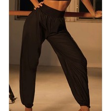 Danceand Sway Z Black High Waist Latin Dance Wear Training Performance Pants M