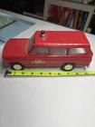 Vintage 1960's Tonka Jeep Wagoneer Fire Chief Car Pressed Steel 9" Red Used