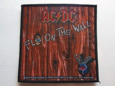 AC/DC Fly on the Wall Woven Patch Angus Young Rock Band Heavy Metal 4" Licensed
