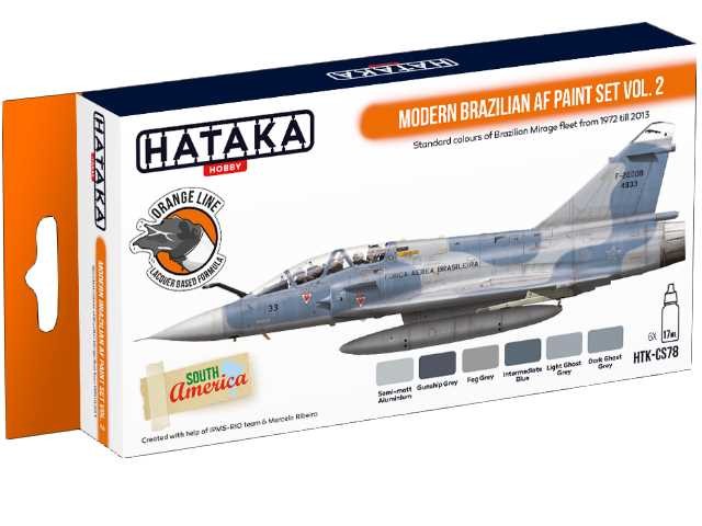 Hataka HTKCS78 6 x 17ml - Lacquer Paint Set - Modern Brazilian AF vol. 2