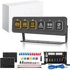 Wireless 6 Gang Switch Panel Box For LED Light Bar Power Circuit Remote Control