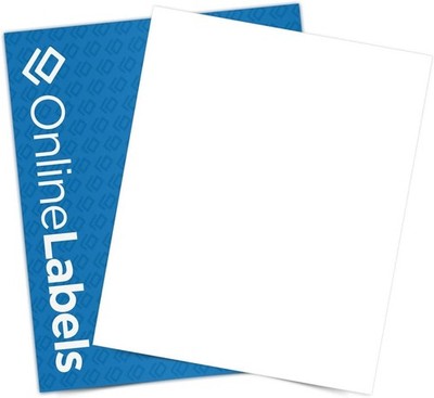 Waterproof Sticker Paper, 500 Sheets,8.5'' x 11'' Full Sheet Label