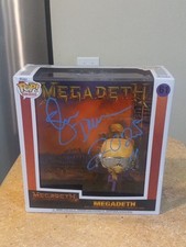 Figura Vinilo Shawn Drover MegaDeth Metal Band Firmado Vic Rattlehead Funko Pop