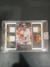 2022 Panini Three And Two Jeremy Pena Rookie Card Quad Patch Relic Card 15/35