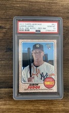 2017 Topps Heritage - Holy Grail, Red Ink  Aaron Judge #ROA-AJ /68 AU/RC