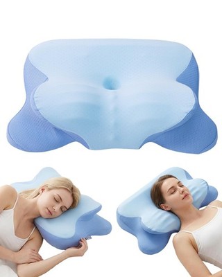 Almohada ergonómica de espuma viscoelástica para el dolor de cuello y hombros