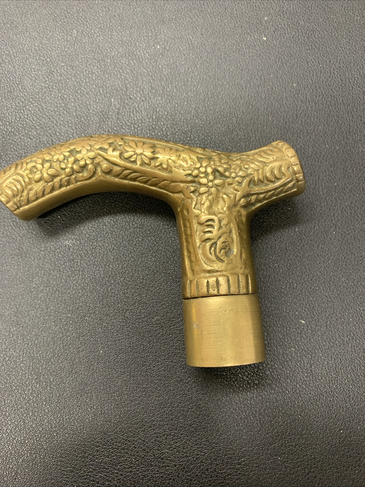 Brass solid Vintage Head Handle  Walking Stick Ca… - image 1