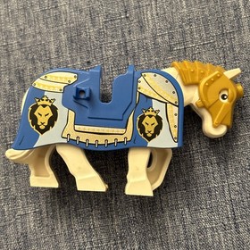 Lego Lion Knight Horse Barding Armor King's Castle 13744pb02