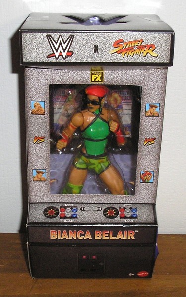 Wrestling Wwe Figur Bianca Belair Als Cammy Street Fighter Elite Mattel-image
