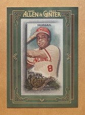 2022 Topps Allen & Ginter #140 Joe Morgan Base Framed Mini Cloth Parallel #10/10