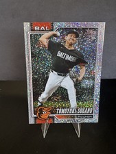 Topps 2026 Series 1 Tomoyuki Sugano Celebrations Confetti Parallel Orioles  #185