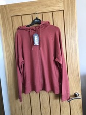 M S Goodmove Size 20 Brick Red Hoodie RRP  29.50 Breathable, Moisture Wicking