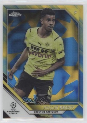 2021-22 Topps Chrome UEFA Champions League 15/75 Ansgar Knauff #6 Rookie RC p6a