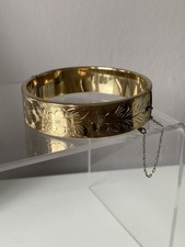 Vintage Rolled Gold Bangle 1/5 9ct 32.49 Grams Good Condition