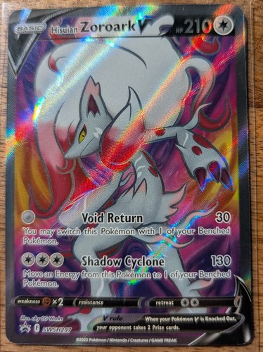 Pokemon TCG Hisuian Zoroark V SWSH297 Black Star Promos